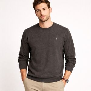 Jack Willis Dark Gray Classic Crewneck Sweater – Men’s Size L Cotton/Cashmere